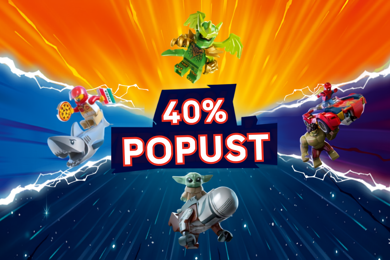 Dvojna zabava - prejmite 40% popusta na drugi LEGO® set!