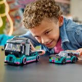 LEGO® City - Dirkalni avto in tovornjak za prevoz avtomobilov (60406)