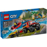 LEGO® City - Gasilski tovornjak 4x4 z reševalnim čolnom (60412)