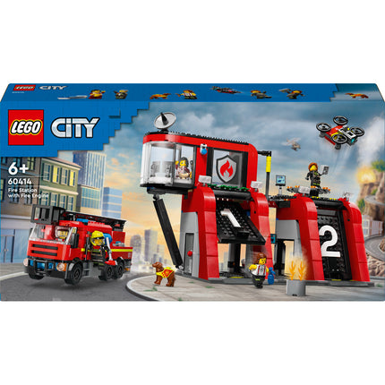 LEGO® City - Tűzoltóállomás és tűzoltóautó (60414)