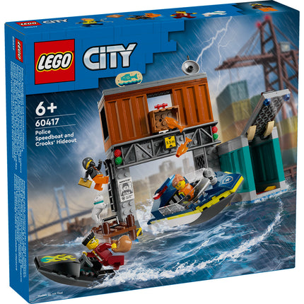 LEGO® City - Rendőrségi motorcsónak és a rablók rejte (60417)