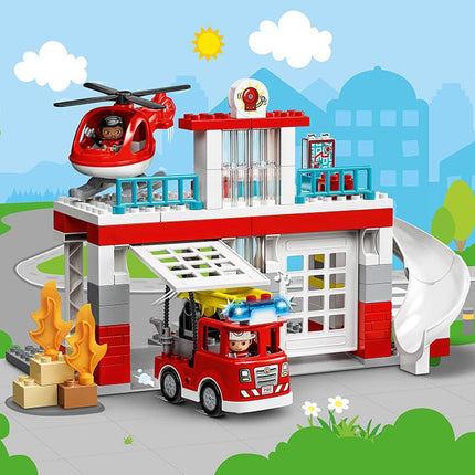 LEGO® DUPLO® - Tűzoltóállomás és helikopter (10970)