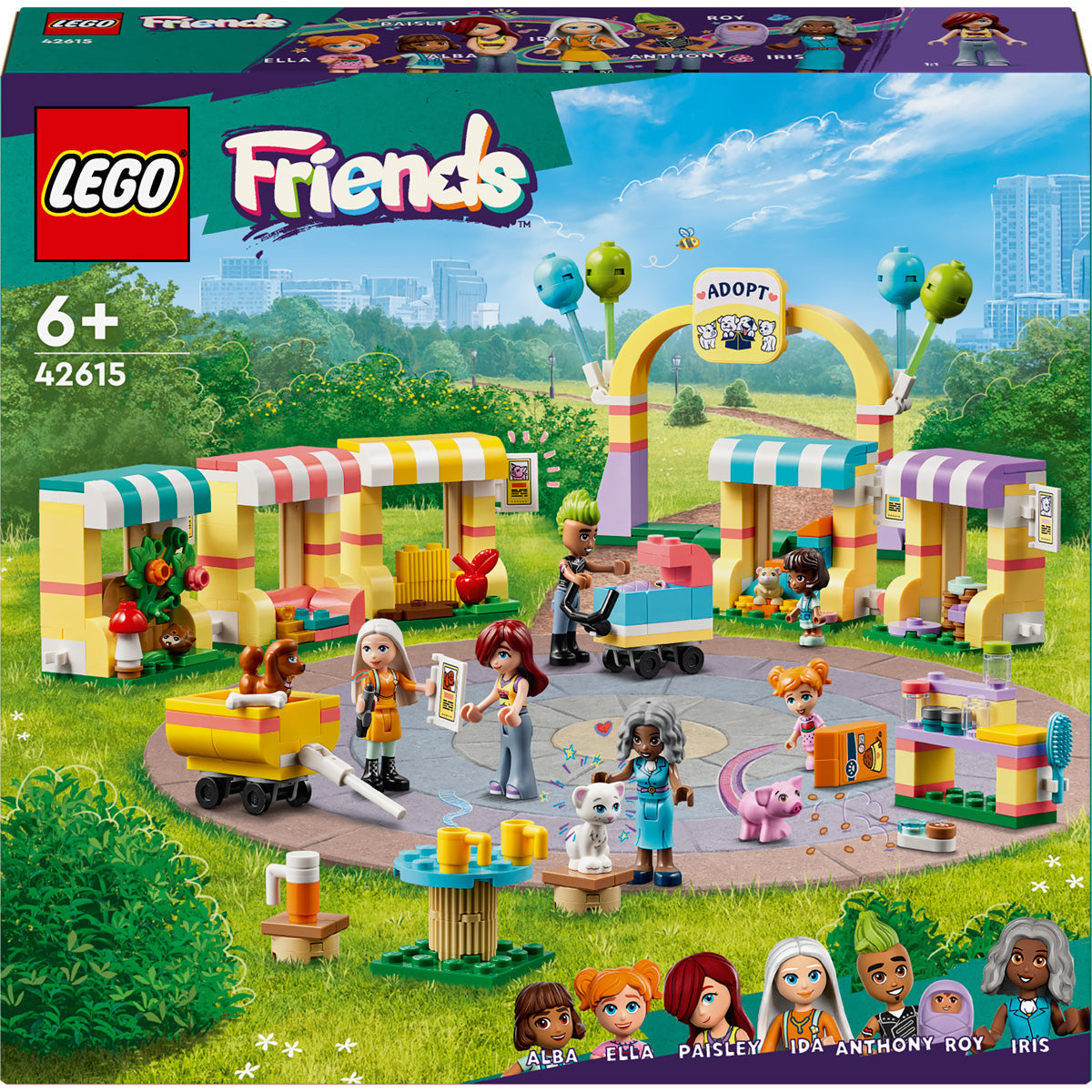 LEGO® Friends - Dan za posvojitev domačih živali (42615)