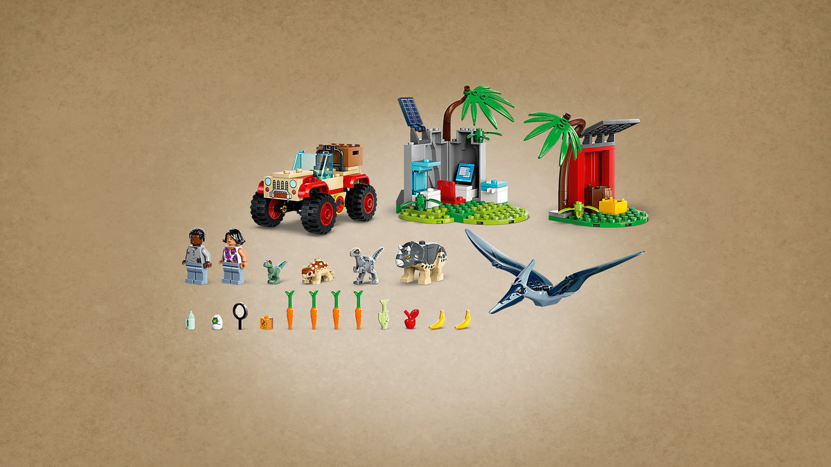 LEGO® Jurassic World - Reševalno središče za dinozavrske mladiče (76963)