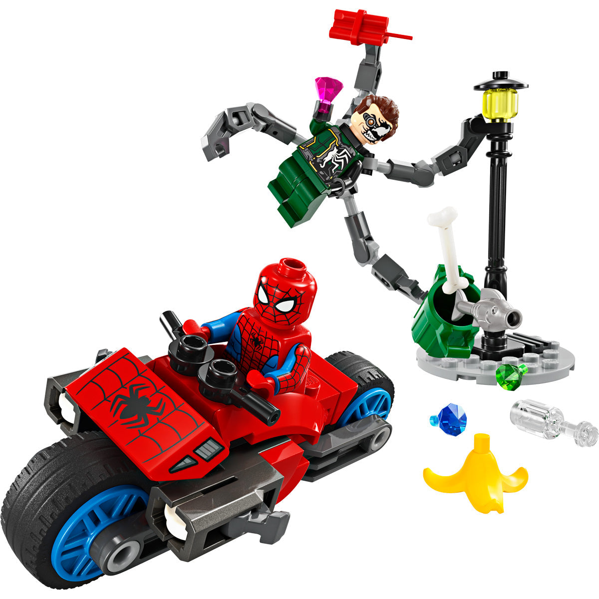 LEGO® Marvel - Lov z motorjem: Spider-Man proti Doc Ocku (76275)