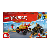 LEGO® NINJAGO® - Kai és Ras autós és motoros csatája (71789)