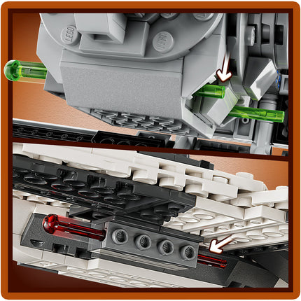 LEGO® Star Wars™ - Mandalóri Fang vadászgép vs. TIE elfogóvadász™ (75348)