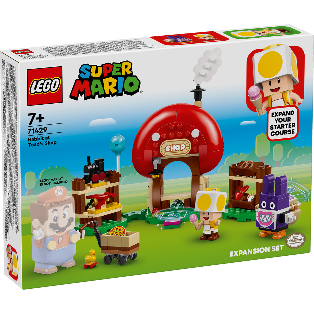 LEGO® Super Mario™ - Razširitveni komplet Nabbit v Toadovi trgovini (71429)