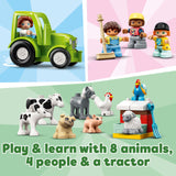 Hlev, traktor in nega živali na kmetiji