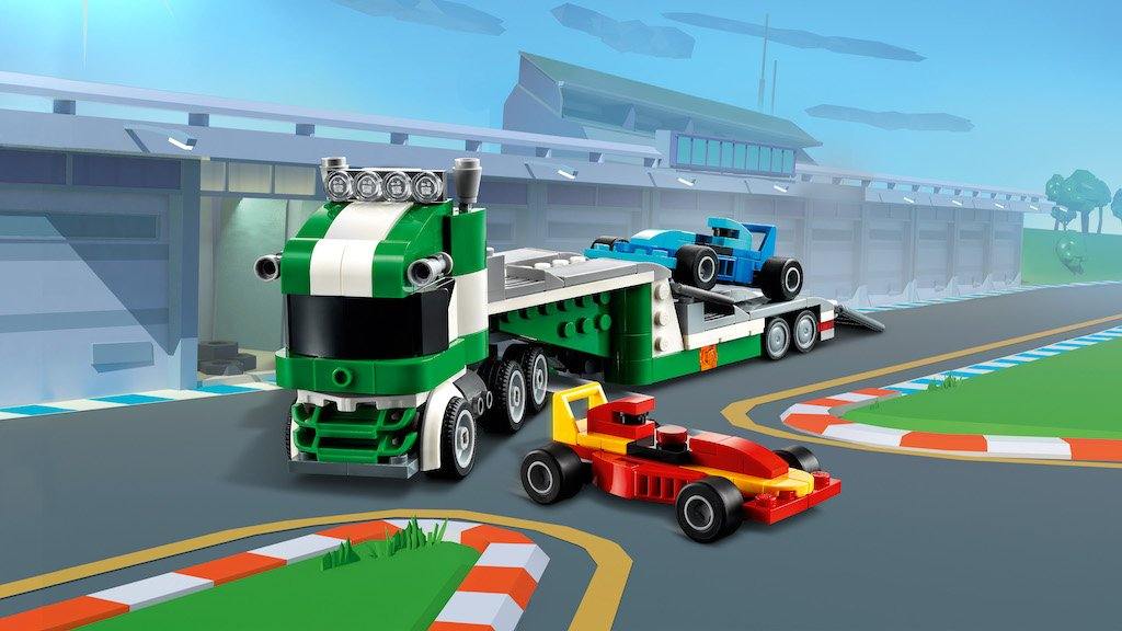 Transportno vozilo za dirkalnike - LEGO® Store Slovenija