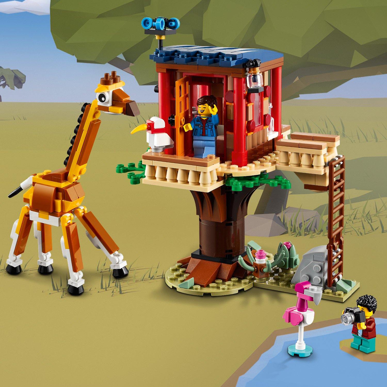Drevesna hišica za divjinski safari - LEGO® Store Slovenija