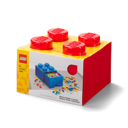 Predalnik za shranjevanje 4 - Rdeča