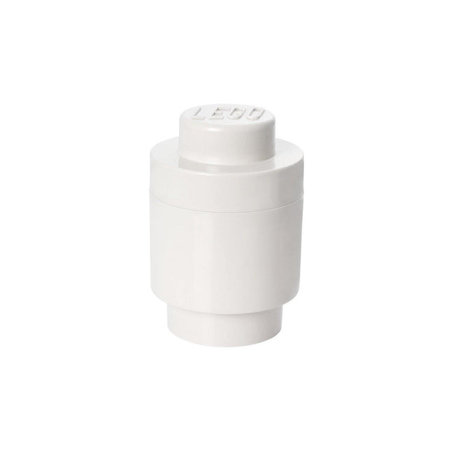 Škatla za shranjevanje okrogla Bela - LEGO® Store Slovenija