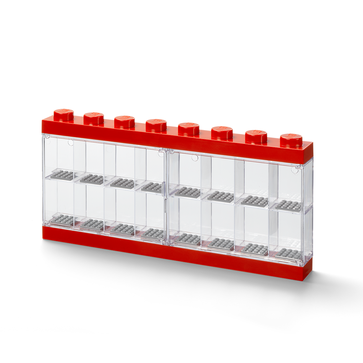 Razstavna škatla 16 minifigur - Rdeča