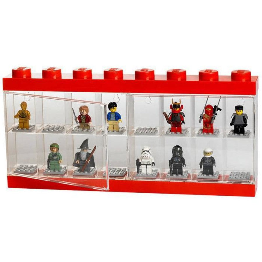 Razstavna škatla 16 minifigur - Rdeča