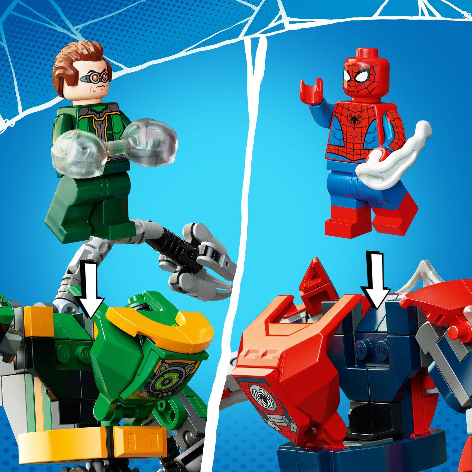 Spopad med roboti Spider-Mana in Doktorja Octopusa - LEGO® Store Slovenija