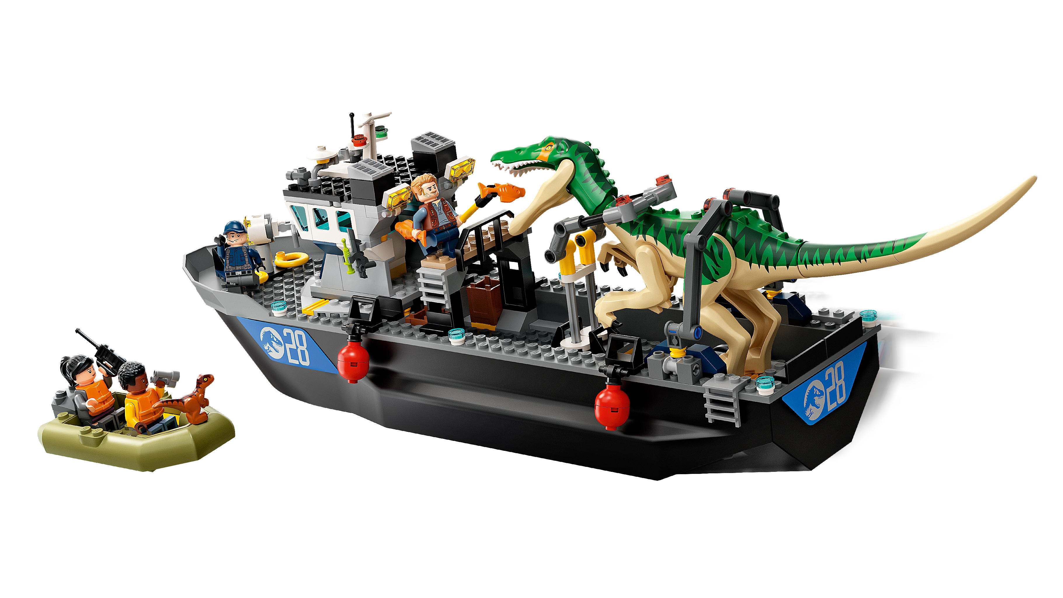 Baryonyx Dinosaur Boat Escape