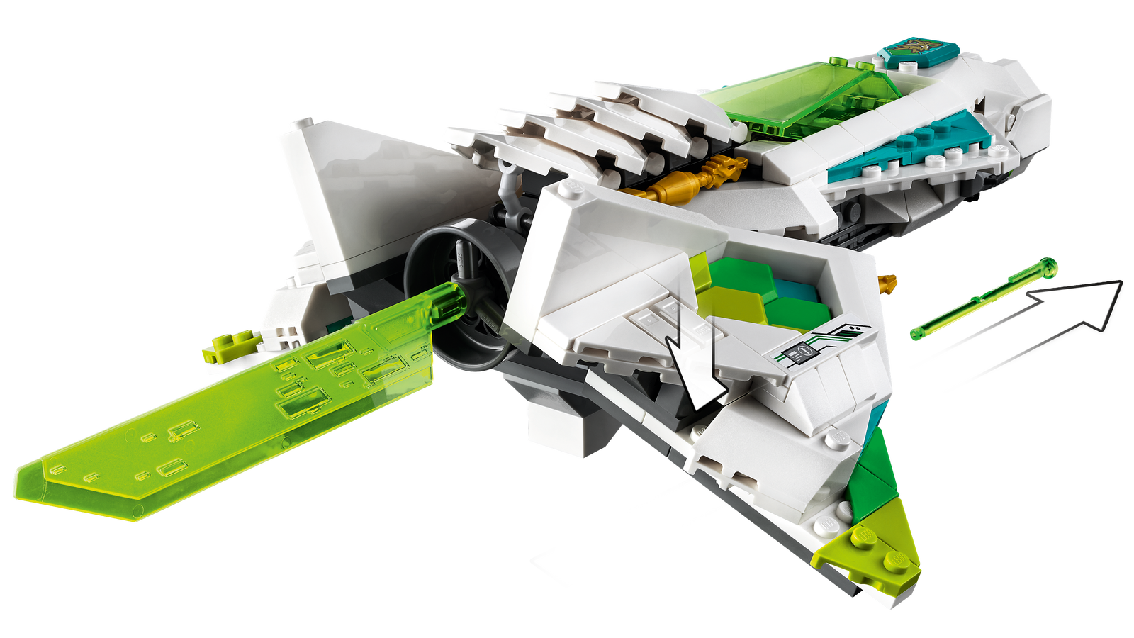 Beli zmajsko-konjski reaktivec - LEGO® Store Slovenija